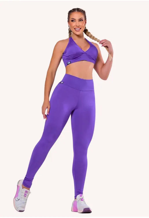 Conjunto Basic II Roxo AQN SPORT Zero Transparência