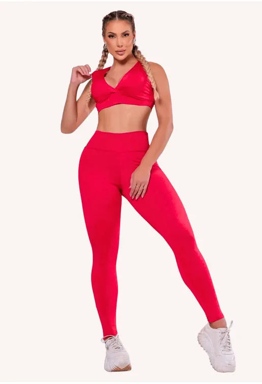 Conjunto Basic II AQN SPORT Vermelho Zero Transparência