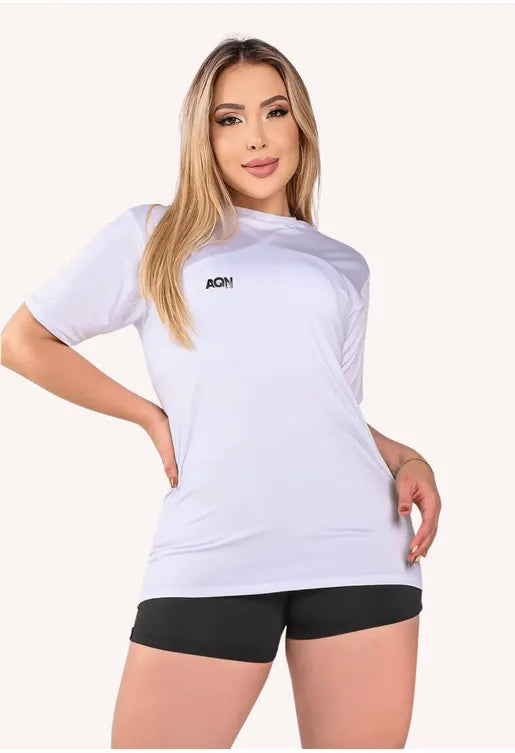 Blusa Básica Branca AQN SPORT - FEMININO