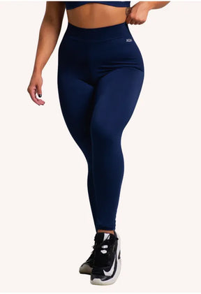 Calça Legging Versatily Marinho Cós baixo Fitness AQN SPORT