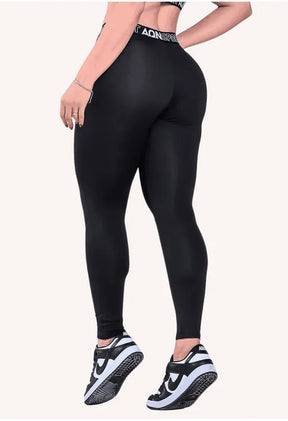 Calça Legging Basic com Elastico Preto AQN SPORT