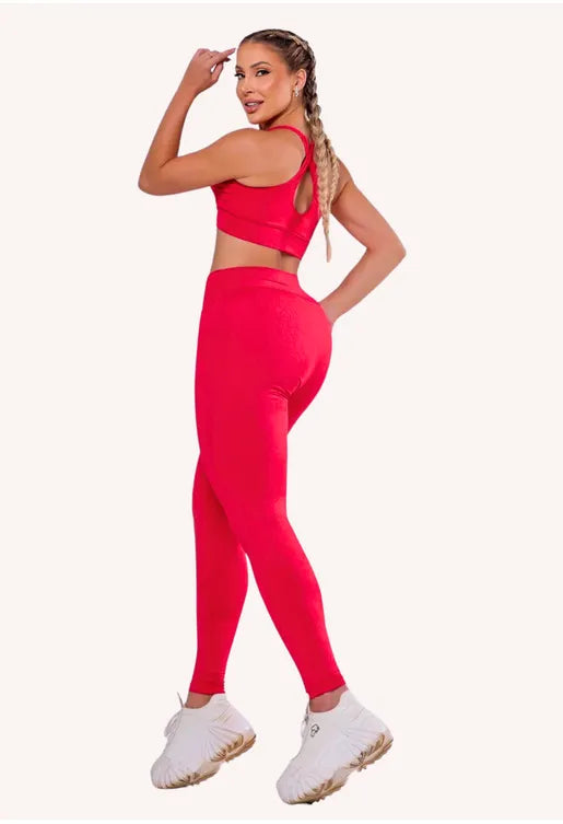 Conjunto Basic II AQN SPORT Vermelho Zero Transparência