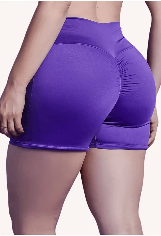 Short Empina Bumbum Roxo Lux AQN SPORT Zero Transparência